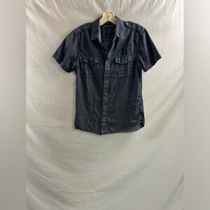 Guess Short Sleeve Slim Fit Shirt Black